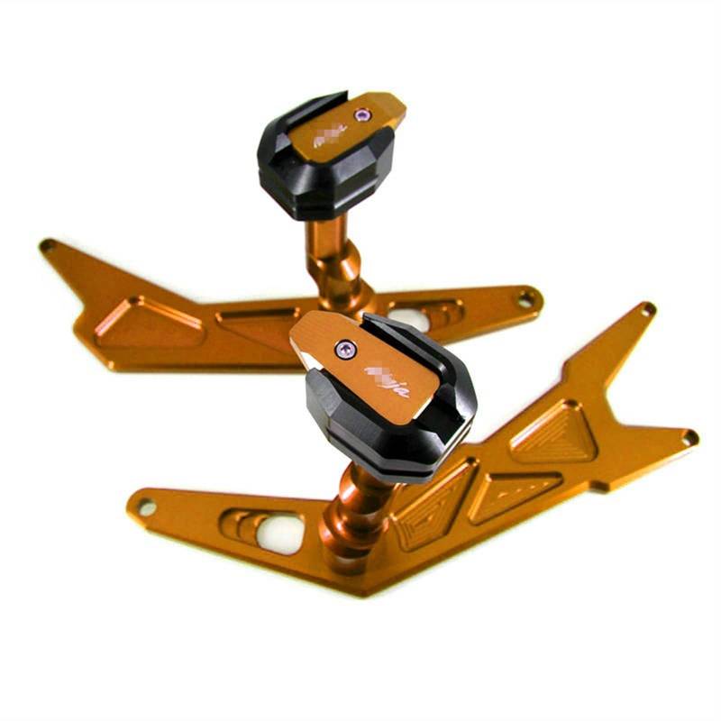 Sturzpads Motorrad Für K┐AWASAKI N┐INJA250 N┐INJA300 N┐INJA 250 300 Motorrad Absturzsicherung Rahmen Slider Verkleidungsschutz Anti Crash Pad Protector(Orange) von SOFBO