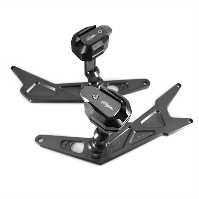 Sturzpads Motorrad Für K┐AWASAKI N┐INJA250 N┐INJA300 N┐INJA 250 300 Motorrad Absturzsicherung Rahmen Slider Verkleidungsschutz Anti Crash Pad Protector(Titanium) von SOFBO
