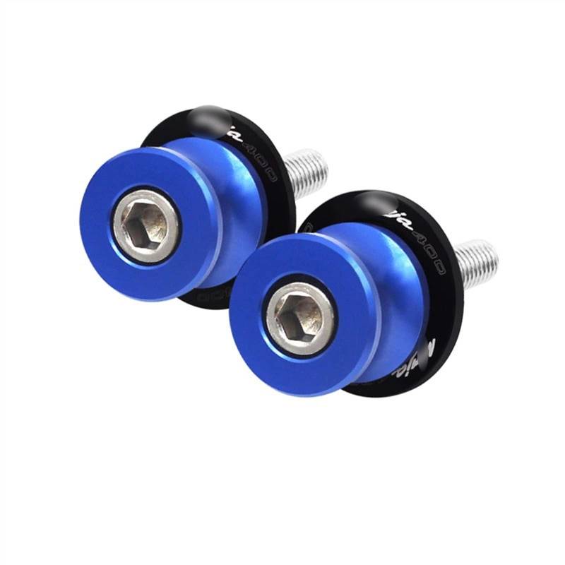 Sturzpads Motorrad Für K┐AWASAKI N┐INJA400 N┐inja400 N┐inja 400 2018-2021 8MM Motorrad Aluminium Schwinge Spulen Slider CNC Ständer Schrauben Zubehör(Blue,A) von SOFBO