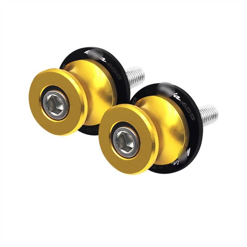 Sturzpads Motorrad Für K┐AWASAKI N┐INJA400 N┐inja400 N┐inja 400 2018-2021 8MM Motorrad Aluminium Schwinge Spulen Slider CNC Ständer Schrauben Zubehör(Gold,A) von SOFBO
