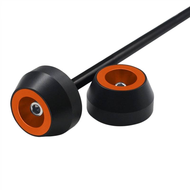 Sturzpads Motorrad Für K┐awasaki N┐INJA H2 H2R 2015-2020 N┐inja H2 SX 18-2020 Motorrad Vorderachse Gabel Rad Fallschutz Crash Slider Cap Pad(Orange) von SOFBO