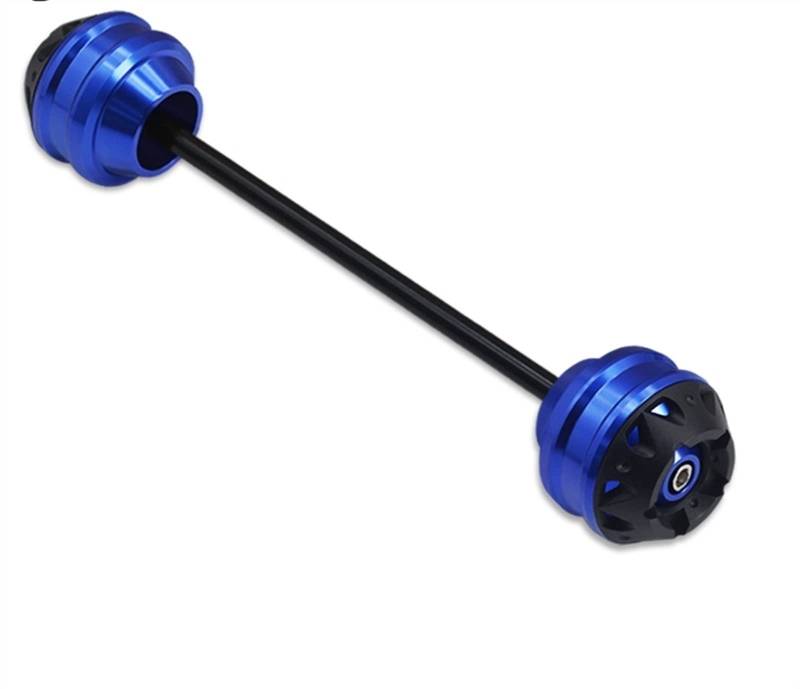 Sturzpads Motorrad Für Y┐AMAHA XT1200Z XT1200ZE Super Tenere 2010-2020 Motorrad CNC Hinter- Und Vorderachse Gabel Crash Sliders Radschutz Pad Kit(Blue,Rear) von SOFBO