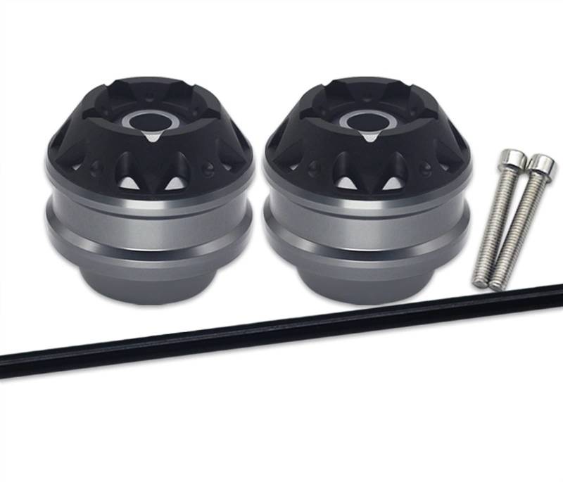 Sturzpads Motorrad Für Y┐AMAHA XT1200Z XT1200ZE Super Tenere 2010-2020 Motorrad CNC Hinter- Und Vorderachse Gabel Crash Sliders Radschutz Pad Kit(Titanium,Front) von SOFBO