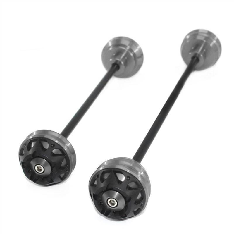 Sturzpads Motorrad Für Y┐AMAHA YZF R6 R1/M YZFR1/M YZFR6 YZF-R1/M YZF-R6 Motorrad CNC Vorder- Und Hinterrad Gabelachse Sliders Cap Crash Protector(Titanium) von SOFBO
