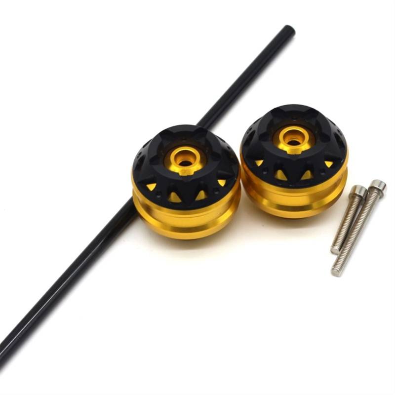 Sturzpads Motorrad Für Y┐amaha XSR700 XSR900 XSR 700/900 2015-2020 Vorder- Und Hinterachse Gabel Crash Sliders Protector(Gold,Front) von SOFBO
