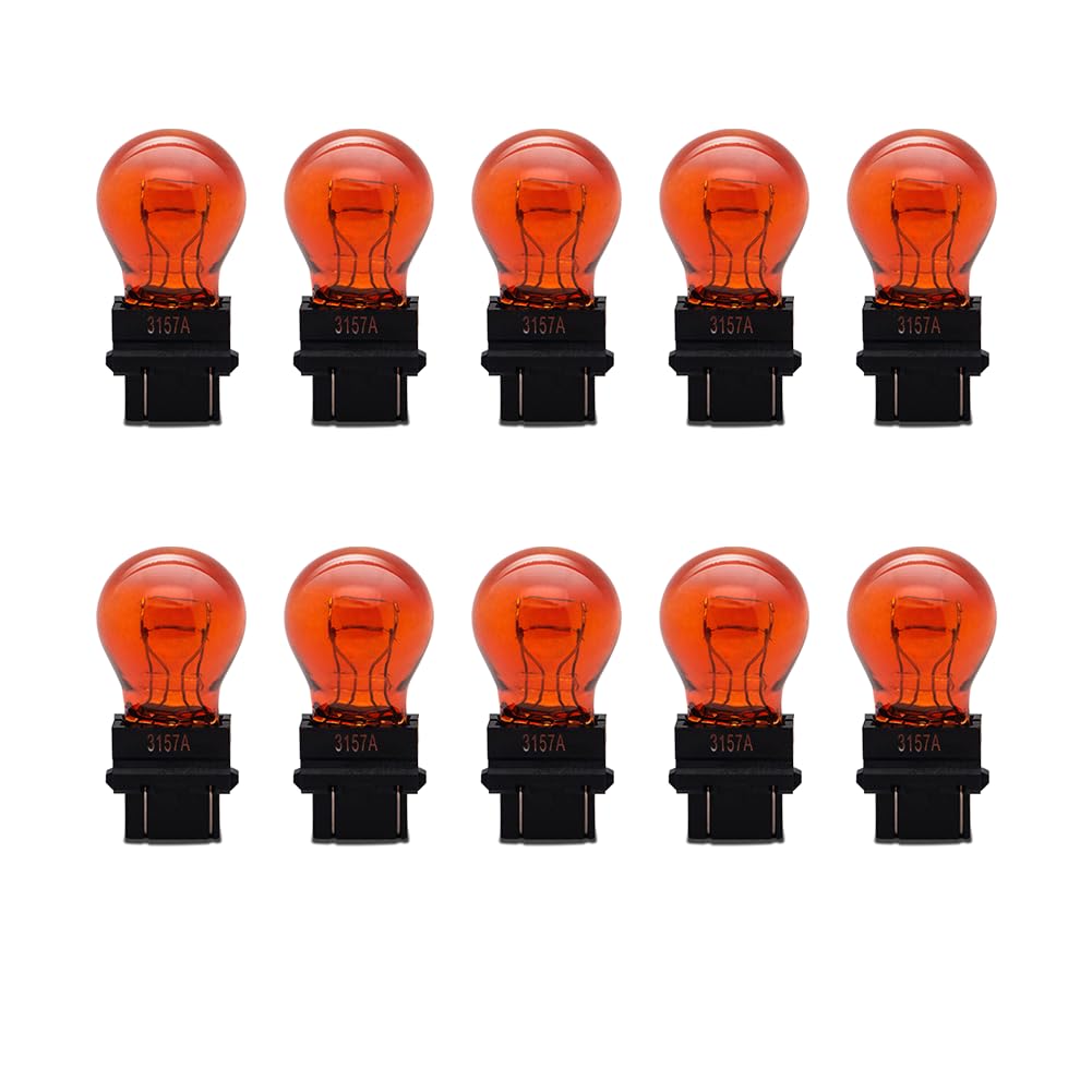 SOFOC-3157A Halogen-Glühbirnen für Auto-Blinker Park-/Seitenmarkierungsleuchten Brems-/Rückfahrlicht Hoch-/Abblendlicht 12V 21W Amber Gelb 10pcs. SOFOC-3157A Halogen-Glühbirnen für Auto-Blinker Park-/Seitenmarkierungsleuchten Brems-/Rückfahrlicht Hoch-/Abblendlicht 12V 21W Amber Gelb 10pcs. von SOFOC