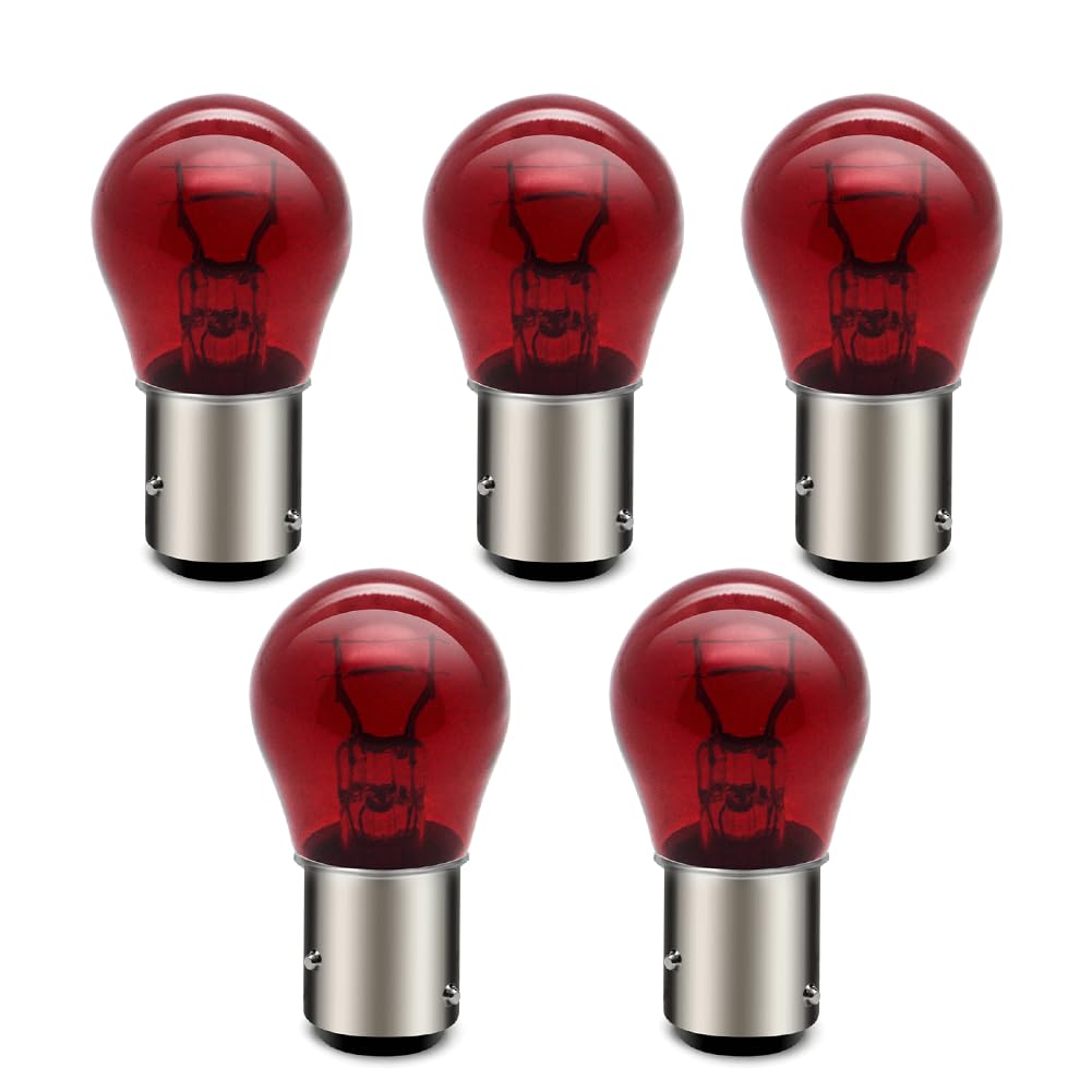 SOFOC BAW15D PR21W Bremslichter Blinker Lampen für Auto/Motorrad S25 12V 21W Rot Fern- / Abblendlicht Design 5Pcs SOFOC BAW15D PR21W Bremslichter Blinker Lampen für Auto/Motorrad S25 12V 21W Rot Fern- / Abblendlicht Design 5Pcs von SOFOC