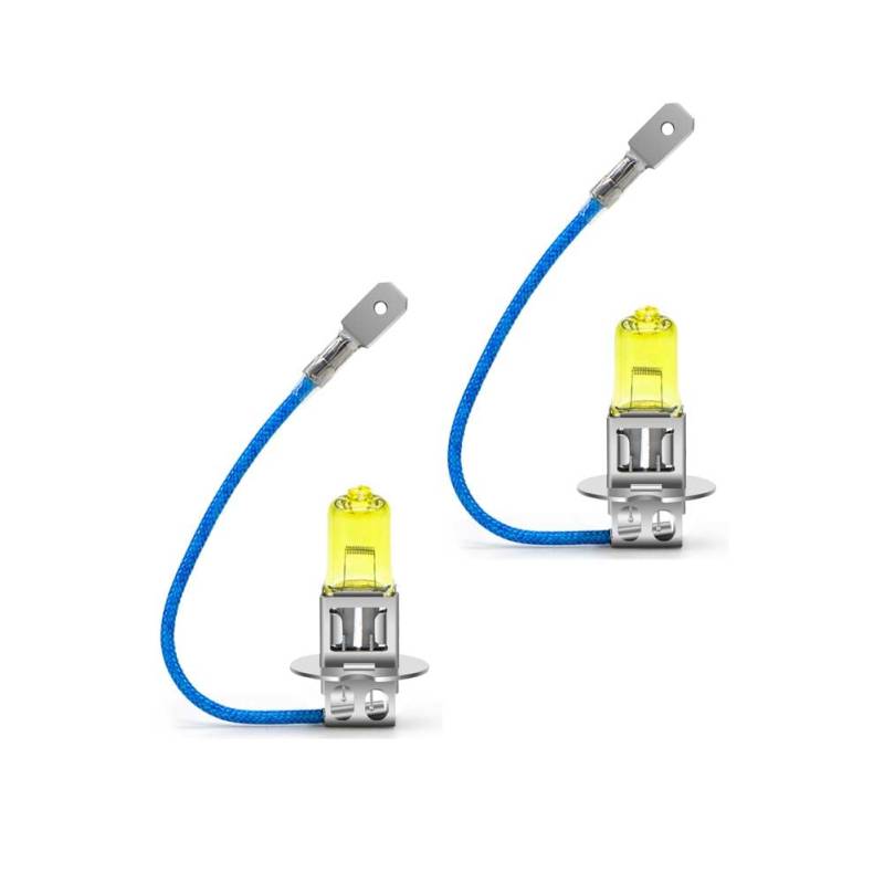 SOFOC-H3 Glühbirne Für Auto Nebelscheinwerfer Scheinwerfer Fernlicht Tagfahrlicht Ersatz 24V 100W Hellgelb 4000K 2Stk von SOFOC