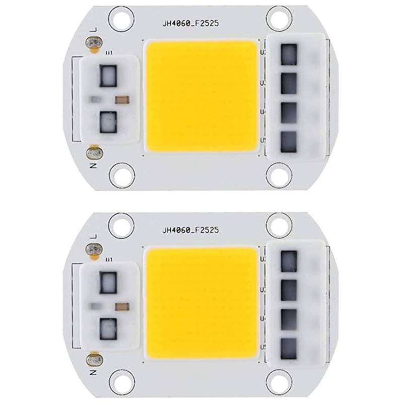 SOFORFREEM 2 x energiesparende LED-Chips, warmweiß, hohe Spannung, LED-Chip für Verkehrsbeleuchtung, 100 W, 220 V von SOFORFREEM