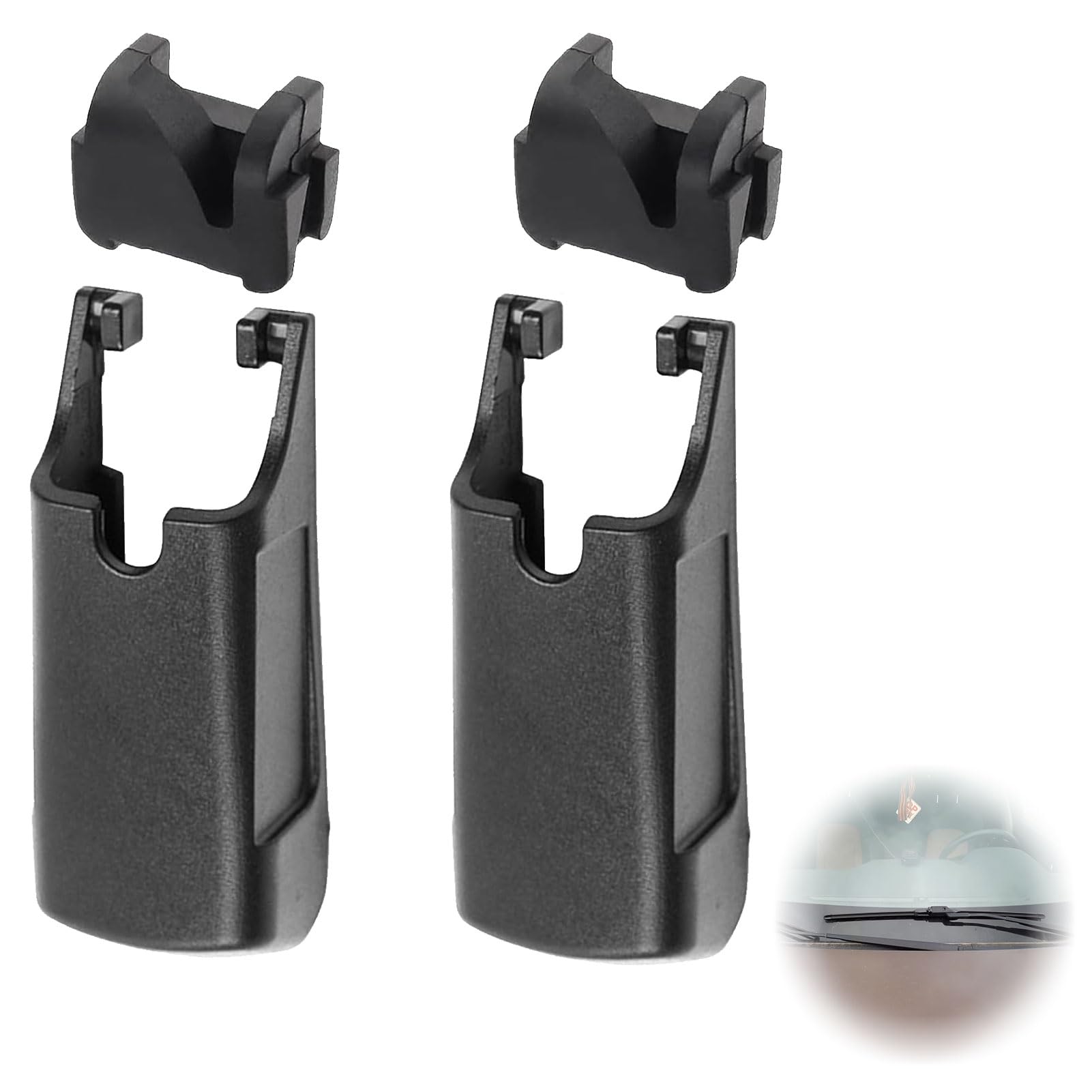 2 Stück Scheibenwischer Abdeckung, Frontwischerarm Abdeckkappe Ersatz W000050335, Wischerarmkappe Für Mercedesbenz A B C E Klasse W176 W246 W205 W213 Vito W447 Scheibenwischerabdeckung von SOGHO