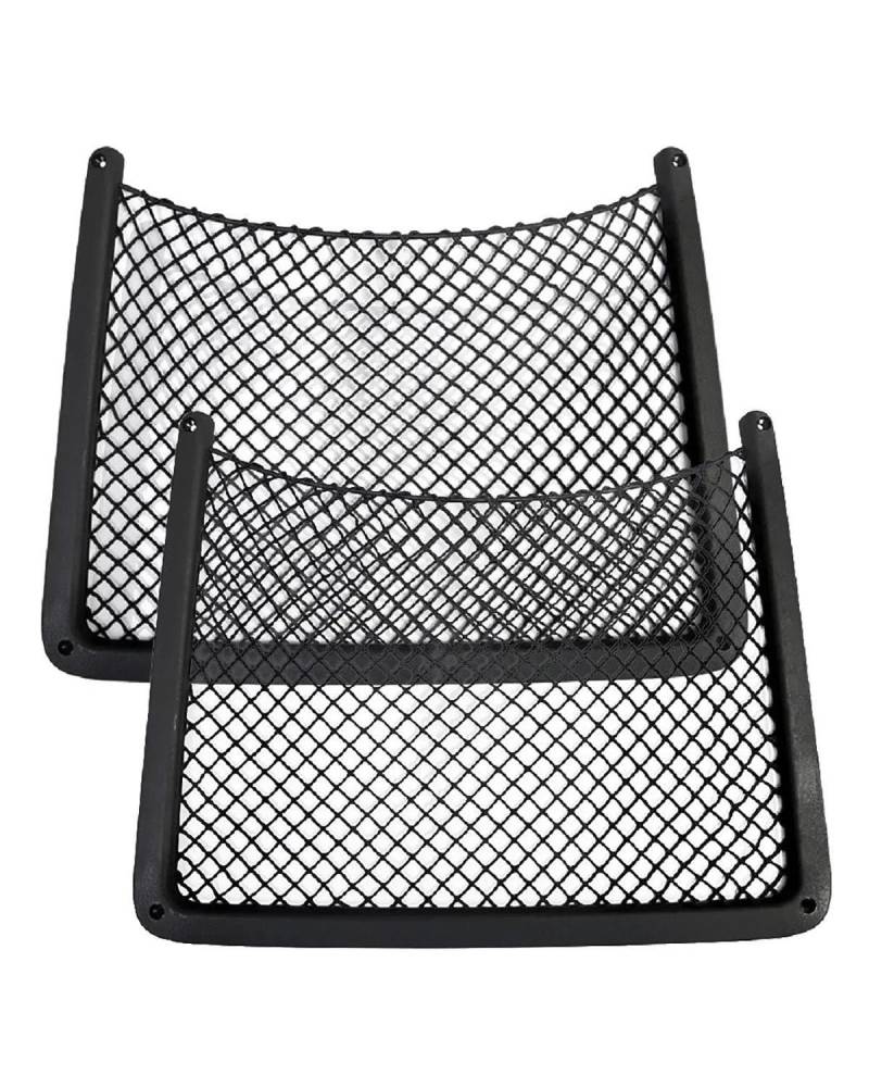 Gepäcknetz Ablagenetz Auto-Innenzubehör Rücksitz-Rücken-Schnurnetz Netz-Aufbewahrungstasche Auto-Organizer Gepäcknetz Auto(2pcs Black) von Sohini