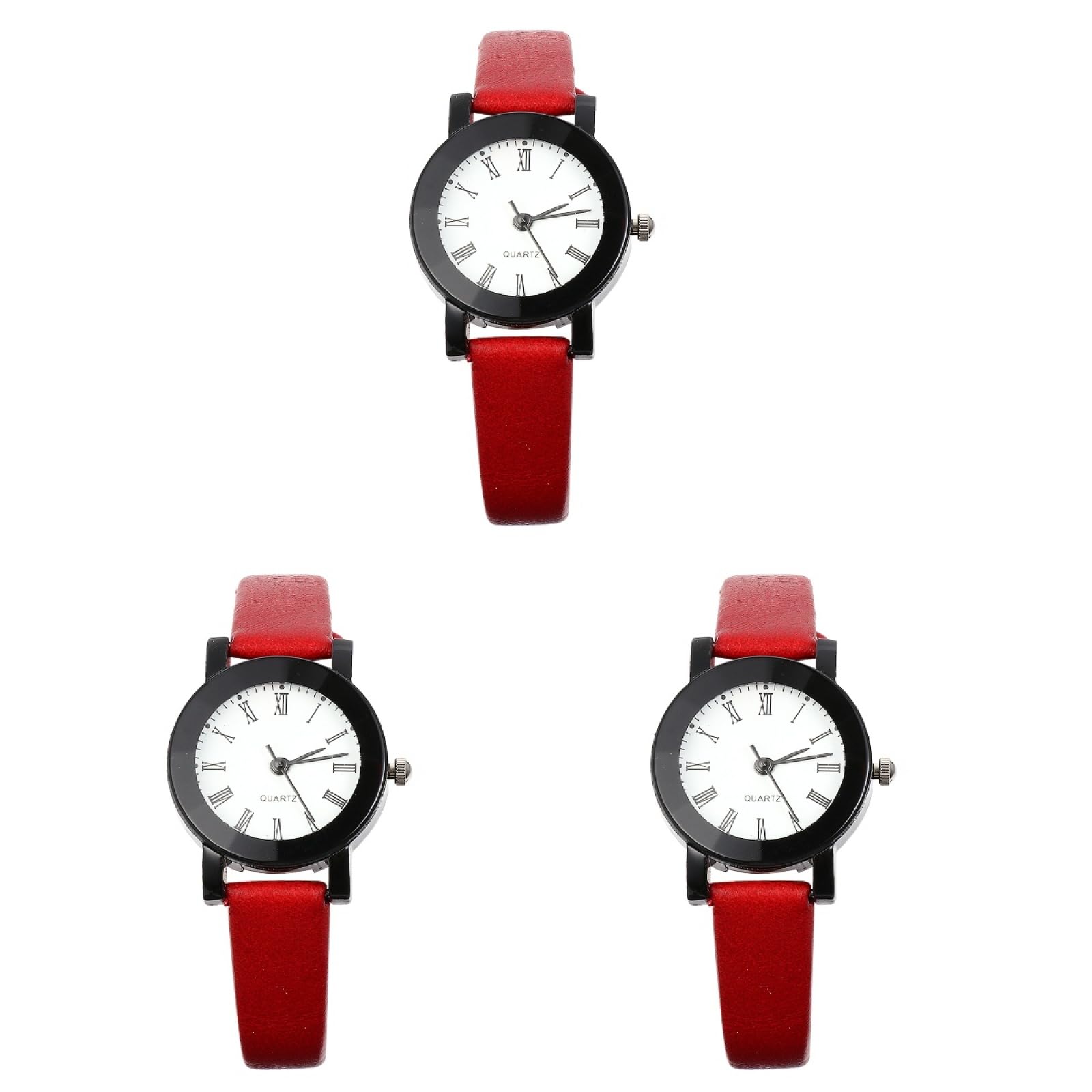 SOIMISS 3st Anschauen Quarz-armbanduhr Für Damen Modeuhr Mode Damenarmbanduhr Mädchenuhren Uhr Mit Arabischen Ziffern Frauen Schauen Zu Frau Armbanduhr Rot Gehäusematerial: Legierung SOIMISS 3st Anschauen Quarz-armbanduhr Für Damen Modeuhr Mode Damenarmbanduhr Mädchenuhren Uhr Mit Arabischen Ziffern Frauen Schauen Zu Frau Armbanduhr Rot Gehäusematerial: Legierung von SOIMISS