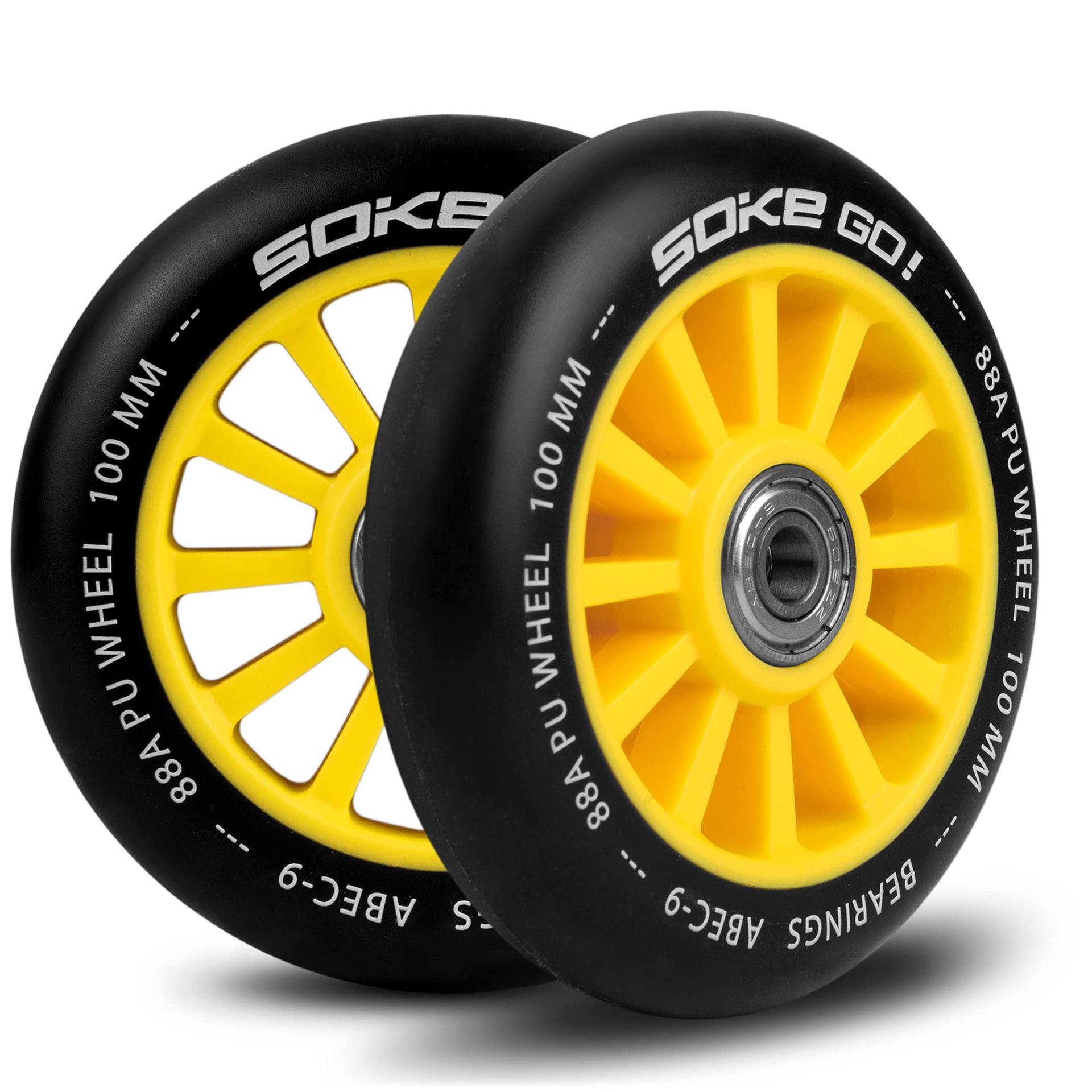 SOKE Scooter Räder 1679, 5x12x12cm, Zwei Stück, Langlebig, für Kinder, Jugendliche, Erwachsene, Profis | Kickscooter Scooter Wheels Suitable for Razor/Cox/Albott and Most Freestyle Scooters SOKE Scooter Räder 1679, 5x12x12cm, Zwei Stück, Langlebig, für Kinder, Jugendliche, Erwachsene, Profis | Kickscooter Scooter Wheels Suitable for Razor/Cox/Albott and Most Freestyle Scooters von SOKE