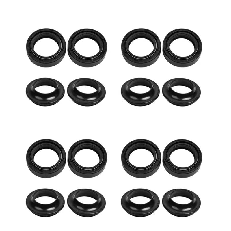 26x37x10,5 26 37 Motorrad Gabel Dämpfer Öl Dichtung Halterungen Staub Abdeckung for ATLANTIS 50 4T 2004-2007 TC4 OEM 00G202474(8pc Seal 8pc Cover) von SOKNKSTF