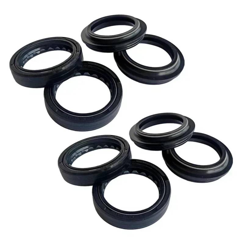 37x50 Front Shock Gabel Dämpfer Welle Öl Dichtung Halterungen & Staub Abdeckung for VF500FF VF500 VF500F VF500FG XR500R XR500 XR VF 500(4pc Seal 4pc Cover) von SOKNKSTF