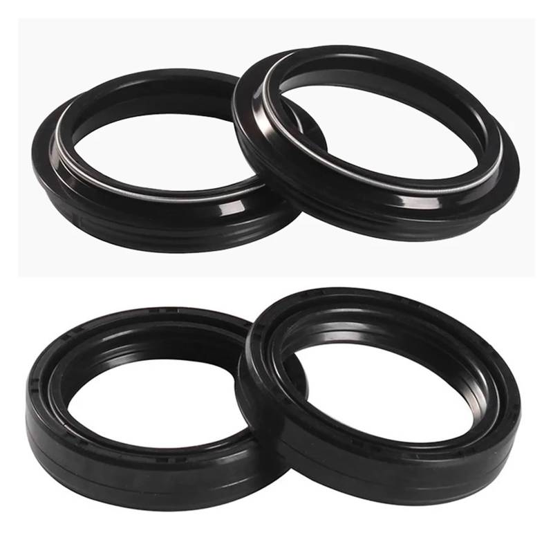 43x54x11 Front Shock Gabel Dämpfer Welle Öl Dichtung Halterungen 43 54 Staub Abdeckung for GSXR1000 GSX-R1000 GSXR GSX-R 1000 08-2014(2pc Seal 2pc Cover) von SOKNKSTF
