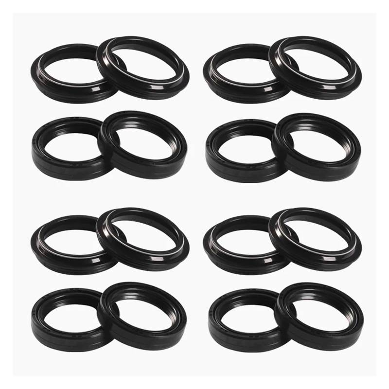 43x54x11 Front Shock Gabel Dämpfer Welle Öl Dichtung Halterungen 43 54 Staub Abdeckung for GSXR1000 GSX-R1000 GSXR GSX-R 1000 08-2014(8pc Seal 8pc Cover) von SOKNKSTF