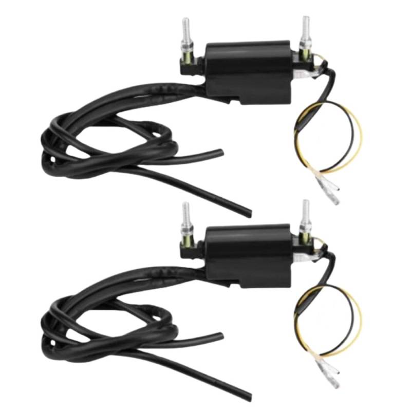 2pcs Universal Motorcycle Ignition Coil System Kompatibel mit KZ1100A KZ1100B KZ1100D KZ1100L 1981 1982 1983 von SOLFOVUZ