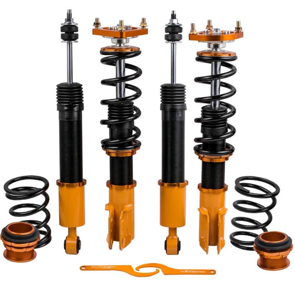 Einstellbarer Höhenstock-Stoßdämpfer-Kit kompatibel mit Mustang 94-04 Coilover-Absenkungskit kompatibel von SOLFOVUZ