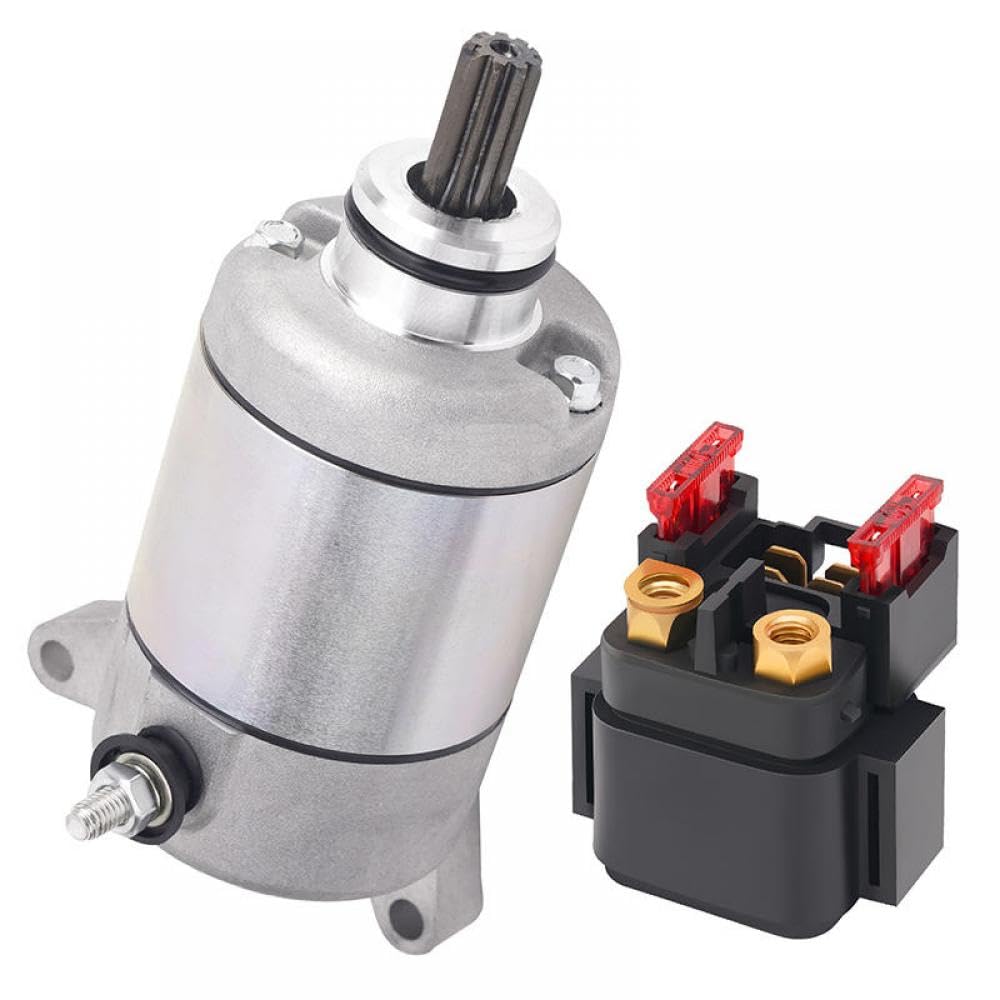 Kompatibler Motorradstartermotor und Relais Kompatibel mit YFZ450 YFZ450LE YFZ450RSE YFZ450SE YFZ450SE2 YFZ450SP YFZ450SP2 YFZ450V(1 Set) von SOLFOVUZ