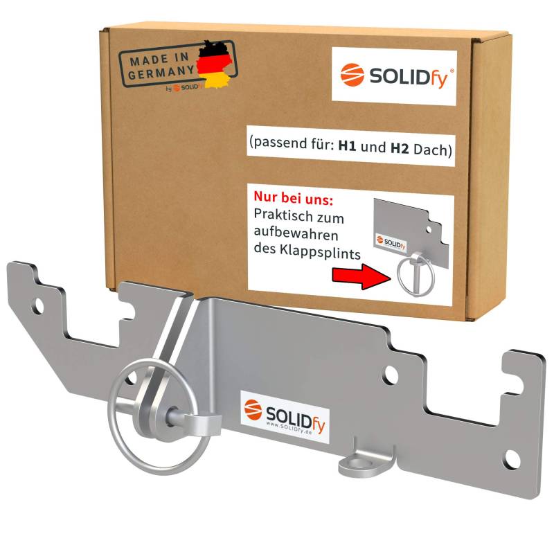 SOLIDfy® - Hecktürverriegelung H1 / H2 Dach Einbruchschutz Hecktür Prick Stop Sicherung für Ducato, Jumper, Boxer X250 X290 von SOLIDfy