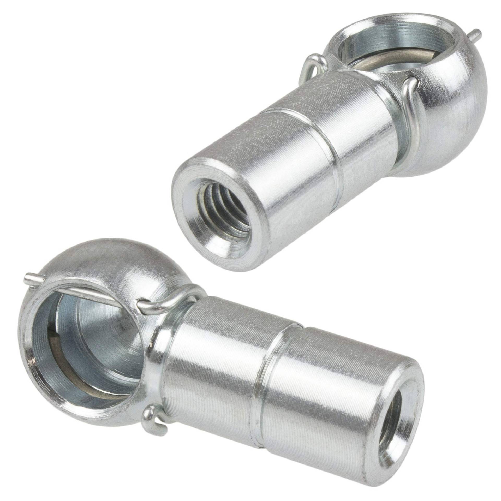 SOLIDfy 2 x Kugelpfanne B8 M5 LH Linksgewinde DIN 71805 + Sicherungsbügel Form B verzinkt 8mm SOLIDfy 2 x Kugelpfanne B8 M5 LH Linksgewinde DIN 71805 + Sicherungsbügel Form B verzinkt 8mm von SOLIDfy