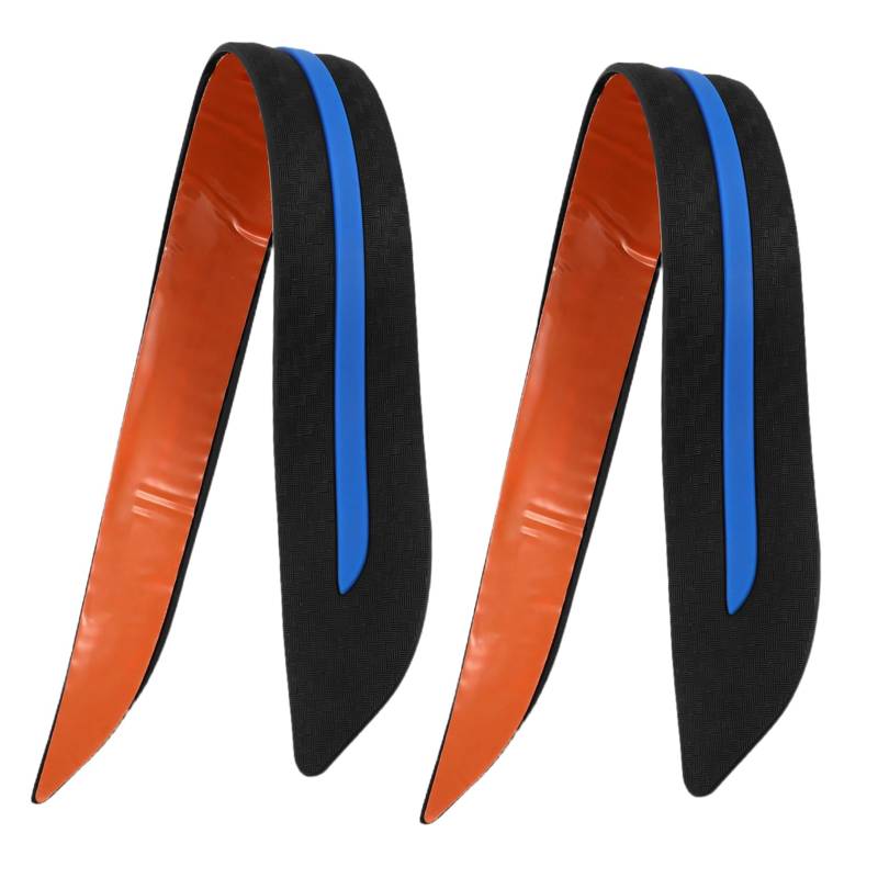 SOLUSTRE 1 Paar Body Stoßfänger Augenbrauen Karosserieschutz Autoverkleidungsaufkleber Body Scratch Protector Auto Vorne Hinteren Stoßstangen Streifen Kratzfester Stoßstangenschutz Pp Blue von SOLUSTRE