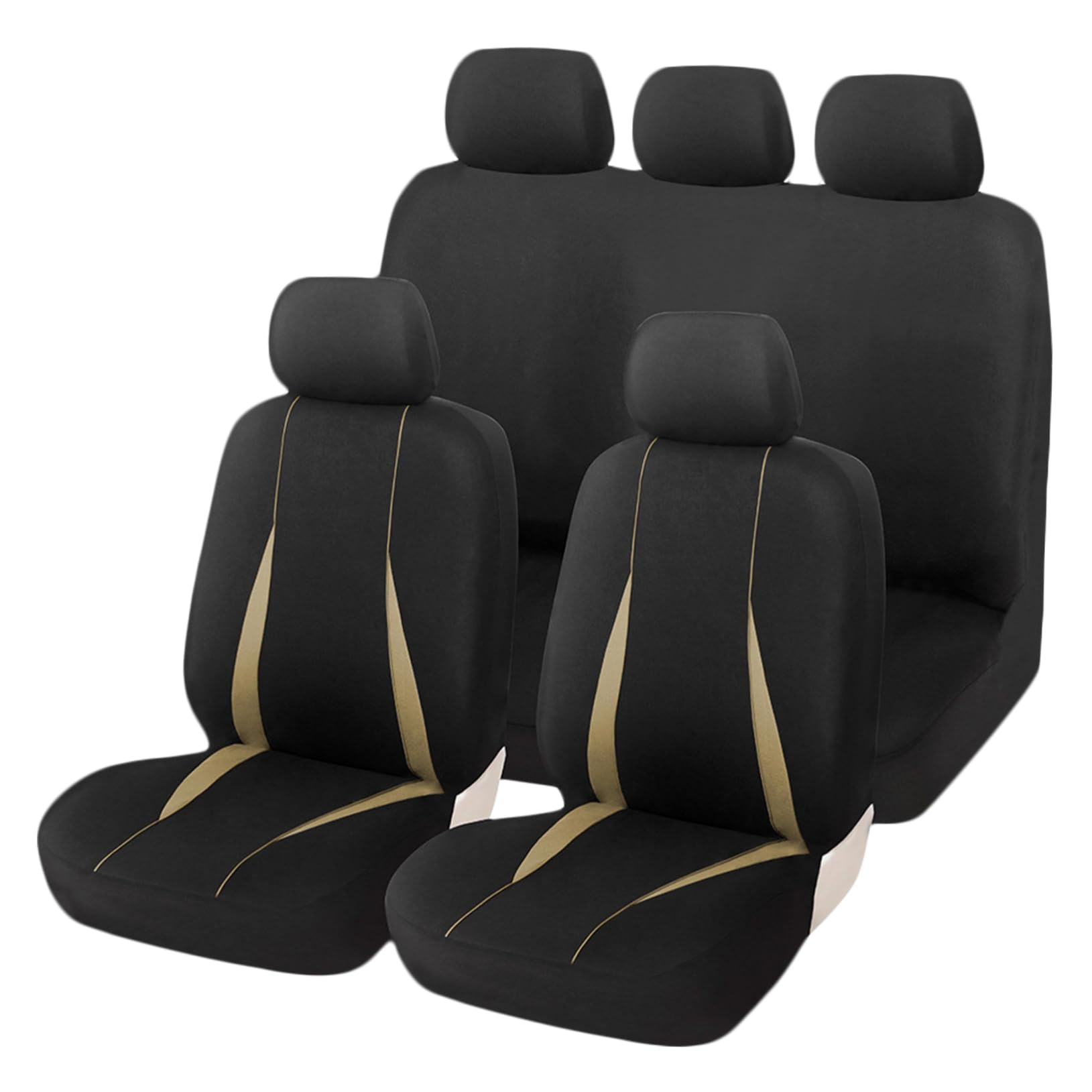 SOLUSTRE 1 Satz Autositzüberzug Automobil Sitzbezüge für Lastkraftwagen schützend Sitzbezug für Auto Rücksitz LKW automatten Innenabdeckungen Kopfstützenbezüge für Autos 2mm Schwamm Beige SOLUSTRE 1 Satz Autositzüberzug Automobil Sitzbezüge für Lastkraftwagen schützend Sitzbezug für Auto Rücksitz LKW automatten Innenabdeckungen Kopfstützenbezüge für Autos 2mm Schwamm Beige von SOLUSTRE