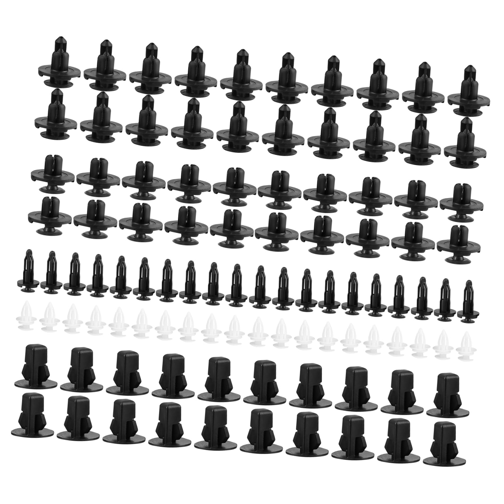 SOLUSTRE 100Stücke Auto Karosserie Clips Stoßstangenverschluss und Verkleidungsbefestigungen Robuste Druckhalter für Unkomplizierte Montage und Austausch SOLUSTRE 100Stücke Auto Karosserie Clips Stoßstangenverschluss und Verkleidungsbefestigungen Robuste Druckhalter für Unkomplizierte Montage und Austausch von SOLUSTRE