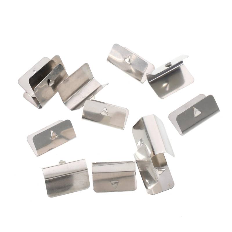 SOLUSTRE 12Stücke Windabweiser Clips Auto Befestigungsclips für Deflektoren Langlebige Rostfreie Klammern zur Sicheren Fixierung Einfache Installation von SOLUSTRE