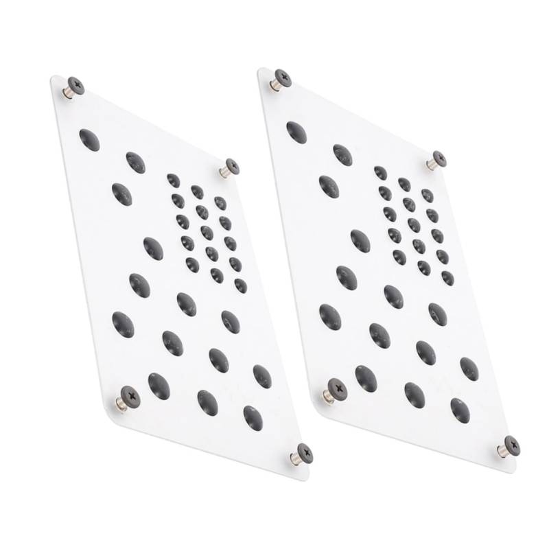 SOLUSTRE 2 Stück Autopedal Auto Automatten Patch Step Blau Autofüße Innenraum Autoboden Fußstütze Fußpedalmatte Focus Auto Pedalauflagen Fahrerpedal Teppich Aluminiumlegierung Silber von SOLUSTRE