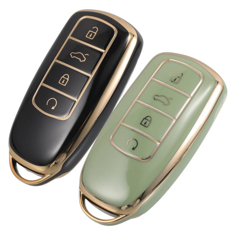 SOLUSTRE 2 Stück Autoschlüsselschale Autoschlüsselkoffer Keyless-Entry-Fall Auto-fernbedienungsabdeckung Schutzhülle Für Autoschlüssel Auto Schlüssel Fall Abdeckung Schlüsseletui TPU von SOLUSTRE