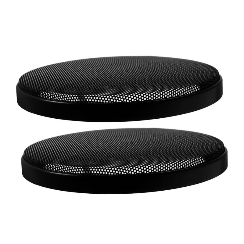 SOLUSTRE 2 Stück Car-Audio-Gitter Lautsprecherabdeckungen für den Außenbereich Subwoofer-Abdeckung Block Lautsprechergrillabdeckung im Auto Subwoofer-Netz Plastik Black von SOLUSTRE