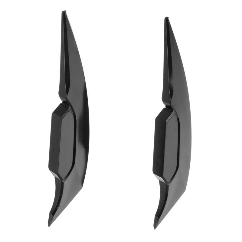 SOLUSTRE 2 Stück Motorrad Seitenspoiler Motorradflügel Motorrad Spoiler Motorrad Aerodynamische Verlängerung Wind Universal Erwachsene Zubehör Motorräder Seitenwinglet Kunststoff Schwarz von SOLUSTRE