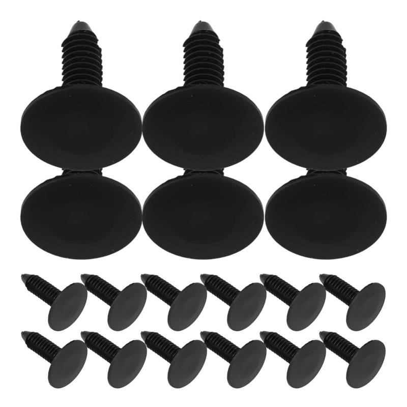 SOLUSTRE 20 Stück Kofferraum Clips Stoßstangenstopfen Nylon Schwarz von SOLUSTRE