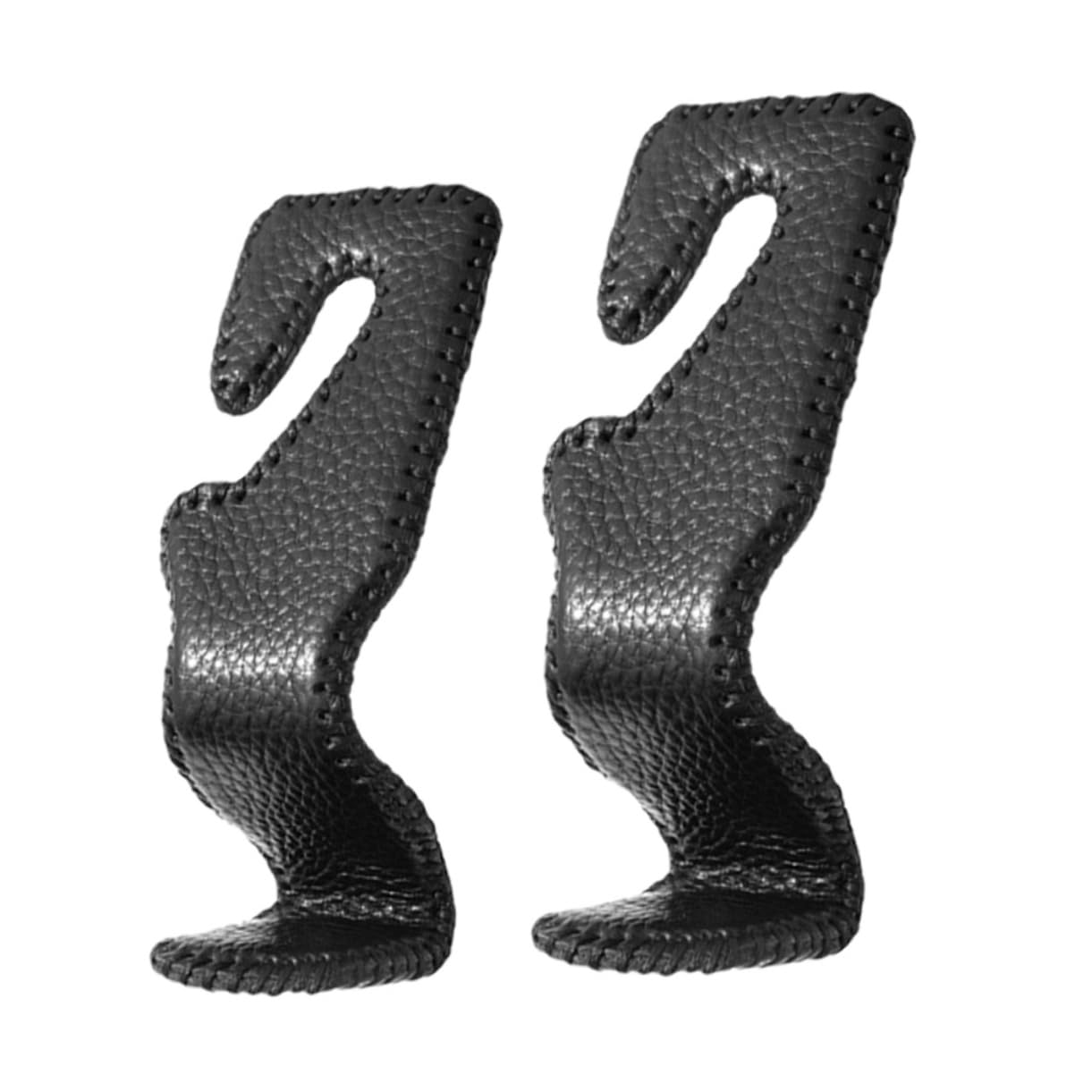 SOLUSTRE 2Stücke Kfz Kopfstützenhaken Universelle Autositzaufhänger für Handtaschen Kleidung und Mehr Klassisch Starke Tragfähigkeit von SOLUSTRE