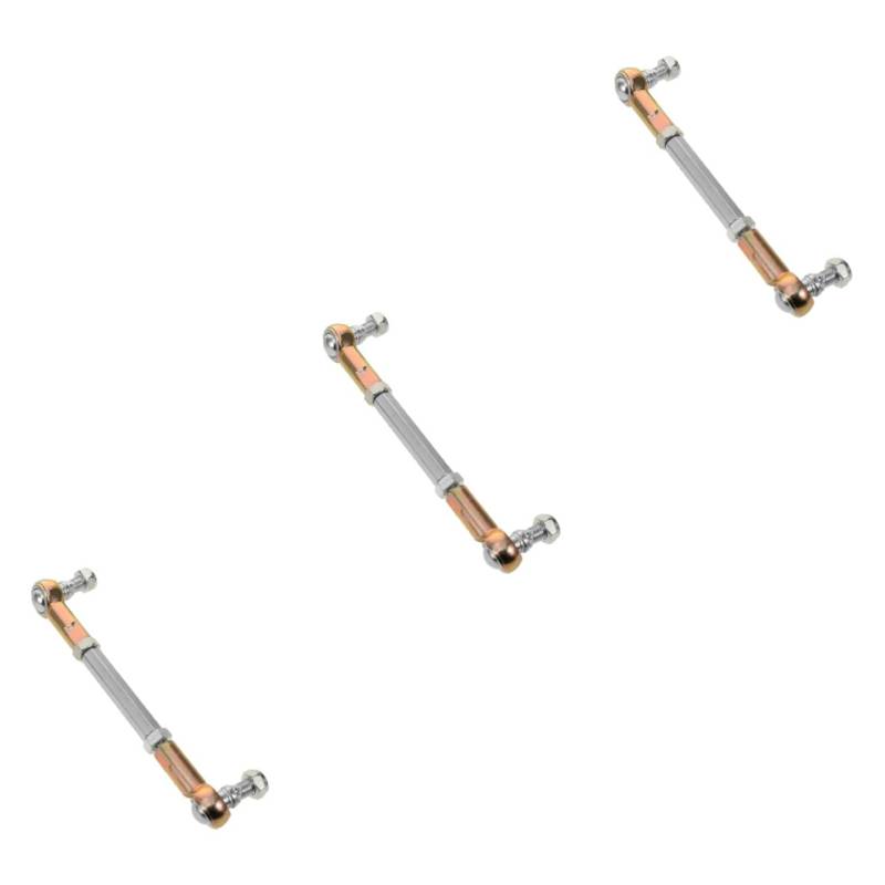 SOLUSTRE 3 Stück Achsschenkel Spurstange Kugelkopf Atv Spurstange Kugelgelenk Atv Stange Kugelgelenk Elektro Atv Quad Go Kart Go Kart Spurstange Automotive Spurstangen Aufhängungssatz von SOLUSTRE