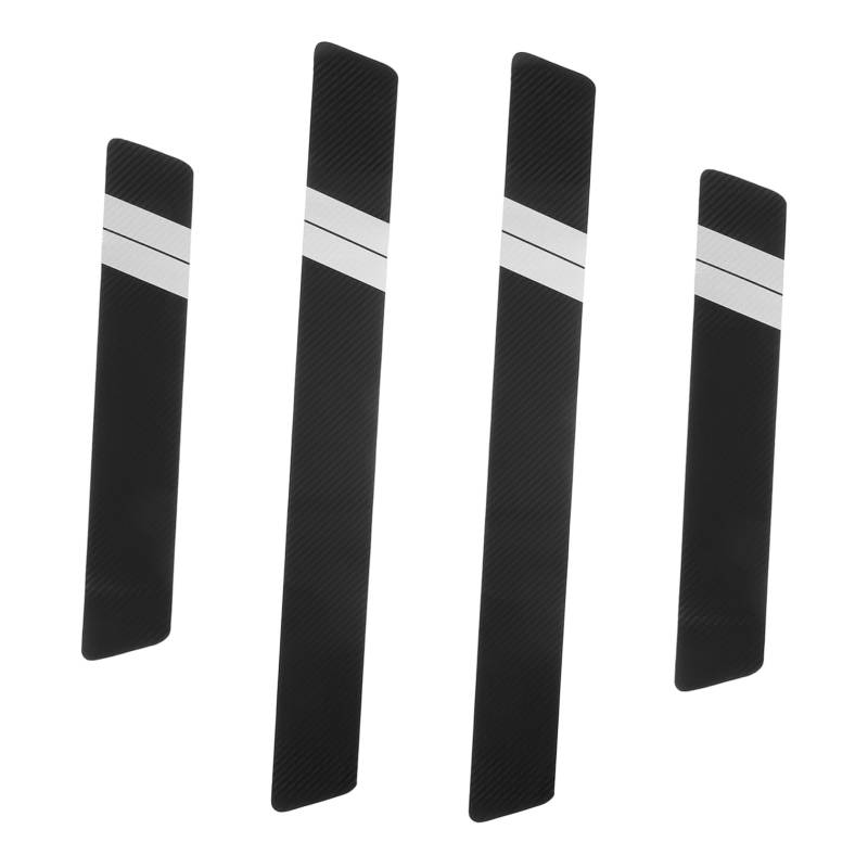 SOLUSTRE 4Stücke Auto Türschweller Schutzleisten aus Kratzfeste Abdeckung für Türschwellen Elegantes Design für Schutz Dekoration von SOLUSTRE