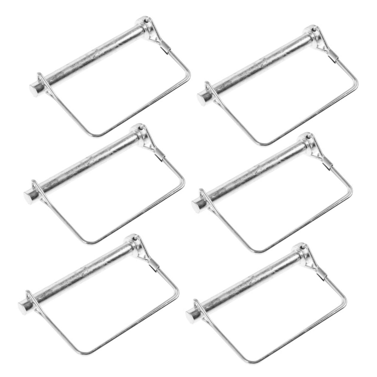 SOLUSTRE 6Er Set Sicherheitsnadel Anhängerstifte schwer Vierkantstift für Anhängerkupplung Anhängerkuppler Universal- Wellensicherungsstift Hardware-Pins Stahl Silver SOLUSTRE 6Er Set Sicherheitsnadel Anhängerstifte schwer Vierkantstift für Anhängerkupplung Anhängerkuppler Universal- Wellensicherungsstift Hardware-Pins Stahl Silver von SOLUSTRE