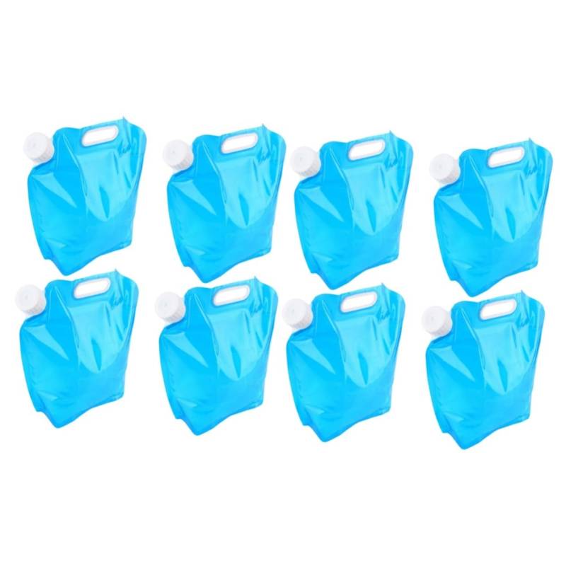 SOLUSTRE 8 STK Zusammenklappbarer Wasserbehälter Outdoor-Eimer Vorratsbehälter Wasser 5l Eimer Wasserbeutel Faltbar von SOLUSTRE