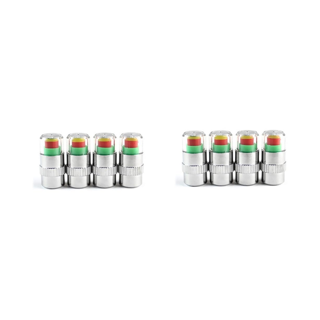SOLUSTRE 8 Stück Auto Reifendrucküberwachung Sensor Augenalarm Druckwarnkappen Staubkappe Druckanzeige SOLUSTRE 8 Stück Auto Reifendrucküberwachung Sensor Augenalarm Druckwarnkappen Staubkappe Druckanzeige von SOLUSTRE