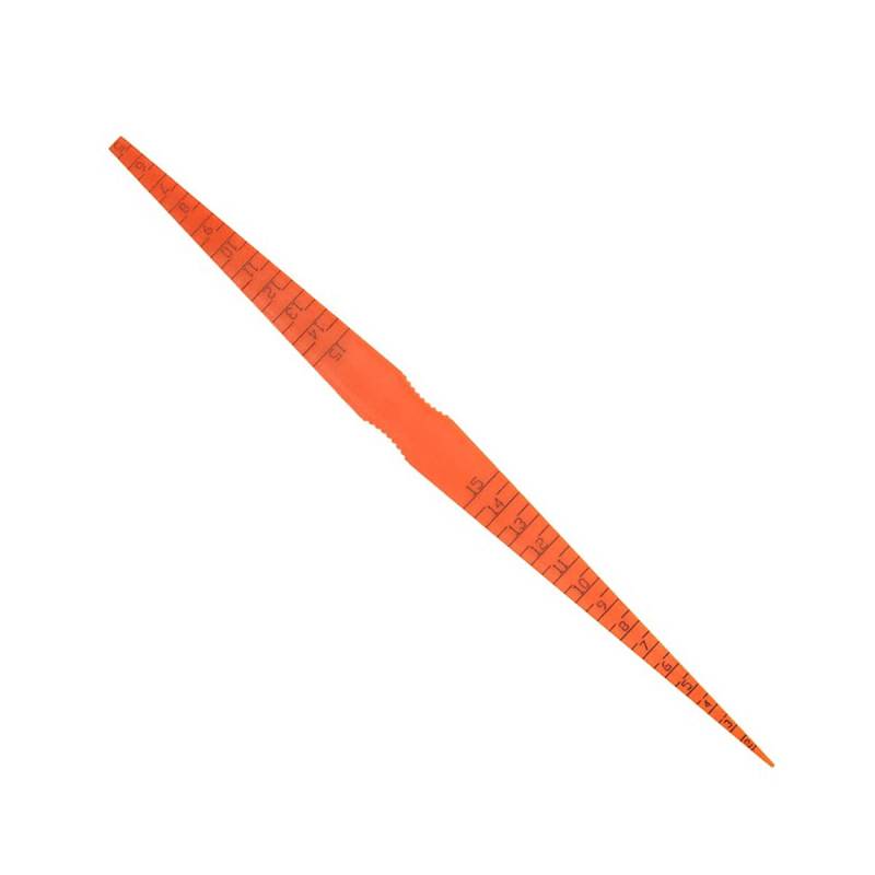 SOLUSTRE Kegellehre Karosserie Werkzeug, Spaltmaß Messwerkzeug FüR AutotüRen, Karosserien, Blechspalt-Ausrichtungslehre, Kunststoff, Orange, 25 cm von SOLUSTRE