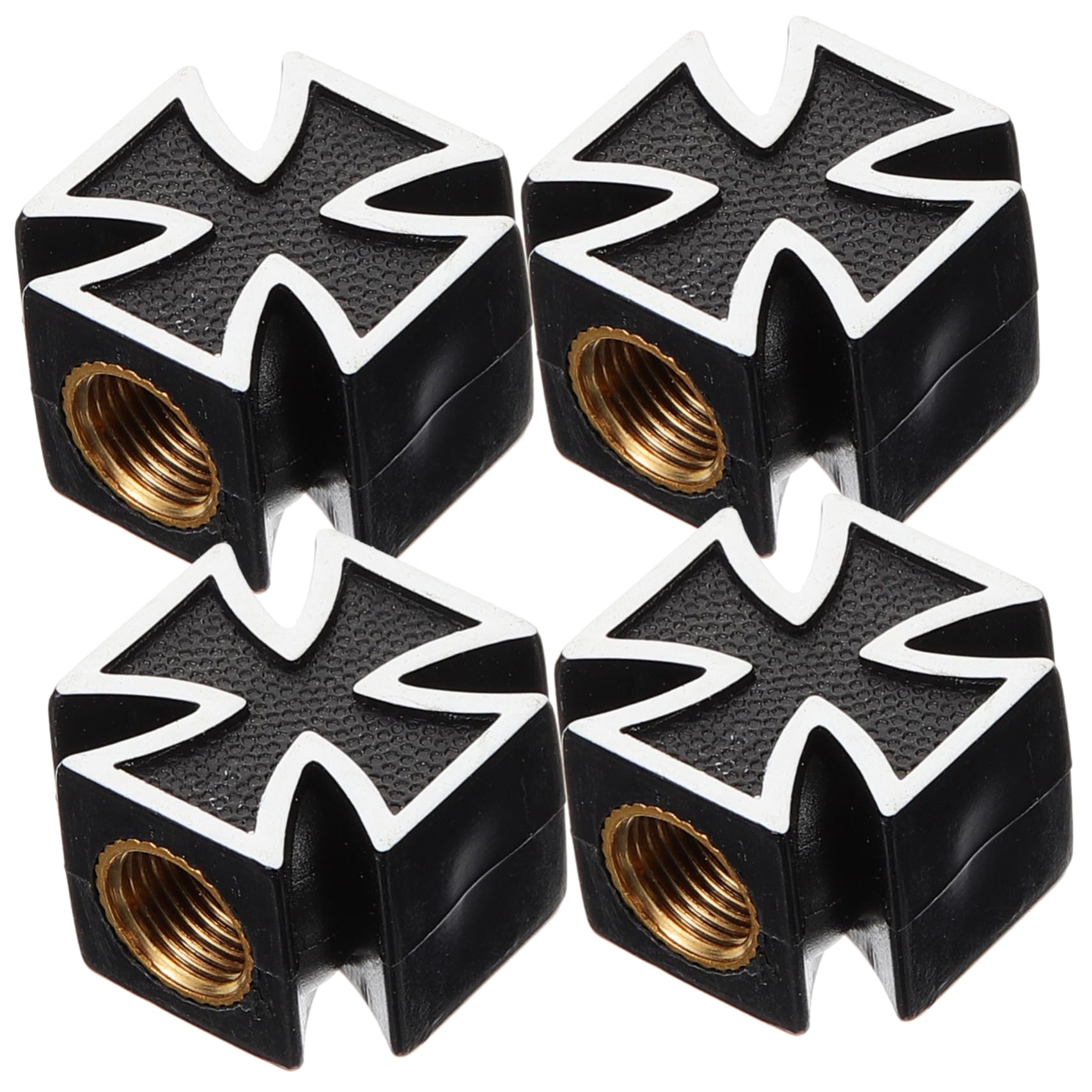 SOLUSTRE Universal-reifenventilkappen-Set 4-teilig Kreuz-Design Ventilkappen für Autoräder Reifen Abs Kupfer Einfach Anzubringen An Den Meisten Fahrzeugventilschäften SOLUSTRE Universal-reifenventilkappen-Set 4-teilig Kreuz-Design Ventilkappen für Autoräder Reifen Abs Kupfer Einfach Anzubringen An Den Meisten Fahrzeugventilschäften von SOLUSTRE