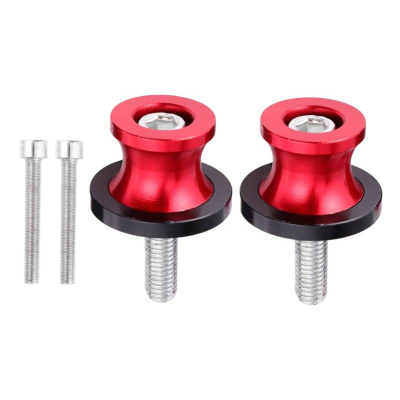 SOLUSTRE -hebeschrauben 2er-set 6–8 Mm Rote Aluminiumlegierung Cnc-gefräst Wärmebehandelt Für Verbesserte Haltbarkeit von SOLUSTRE