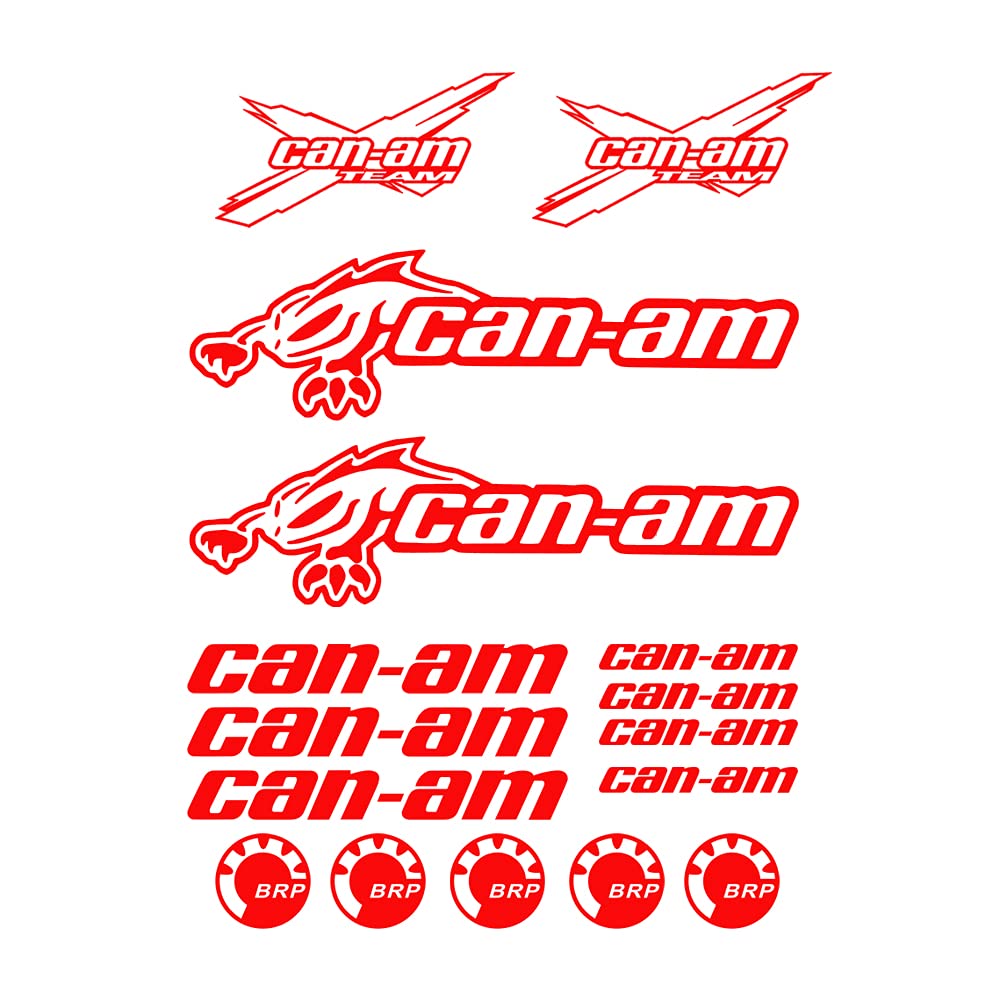 car Sticker Deckenkratzer for Canam Team Renegade Outlander Aufkleber Quad ATV 16.Teile Auto Styling Sonnencreme wasserdicht (Color : 4, Size : 38cmx29.9cm) von SOMEXI