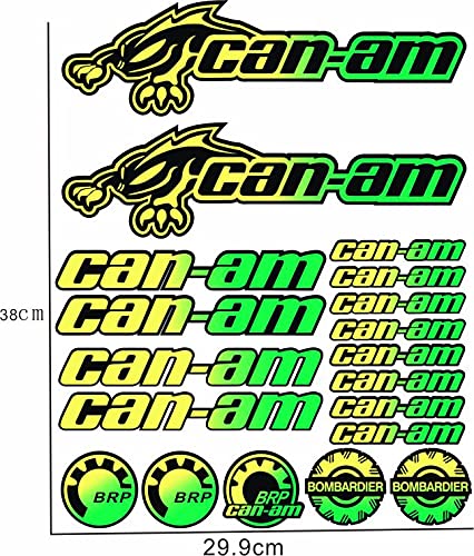 car Sticker Deckenkratzer for Canam Team Renegade Outlander Aufkleber Quad ATV 16.Teile Auto Styling Sonnencreme wasserdicht (Color : 5, Size : 38cmx29.9cm) von SOMEXI