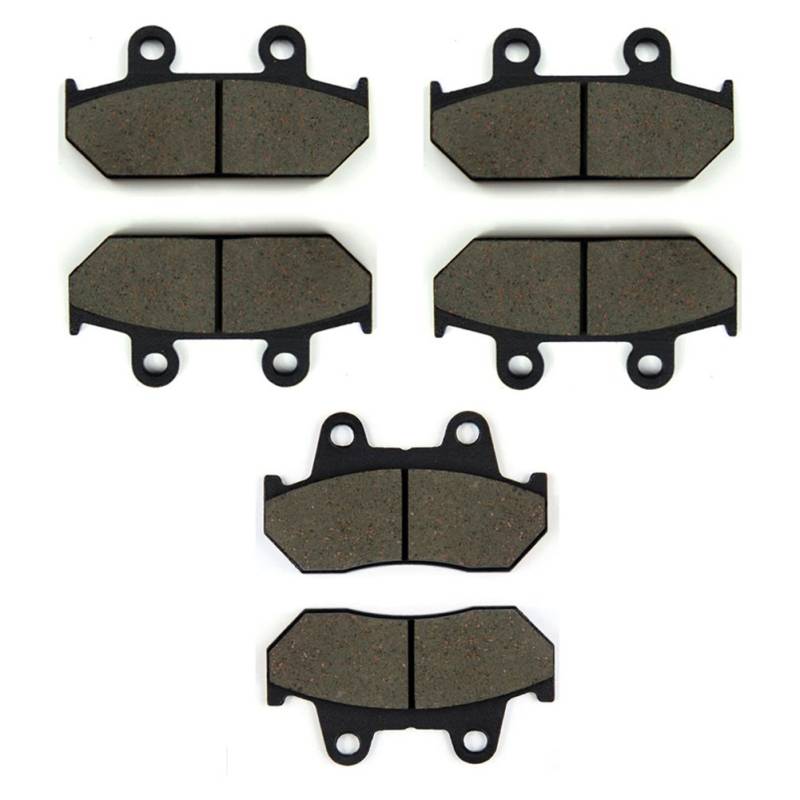 SOMMET Bremsbeläge Vorne + Hinten für Honda GL 1500 Goldwing (88-00) VFR 750 FG/FH (86-87) CBR 1000 FG/FH (87-88) LT124-124-69 von SOMMET