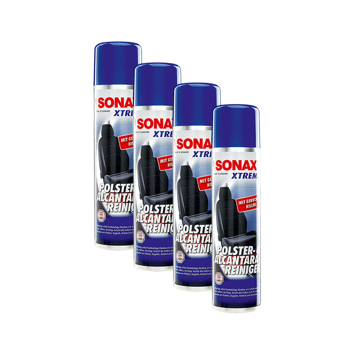 SONAX 4X 02063000 Xtreme Polster- & AlcantaraReiniger Treibgasfrei Polsterreinig von SONAX