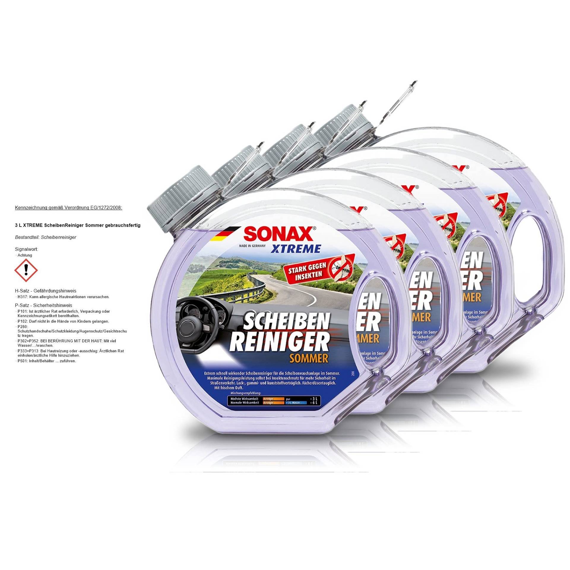 SONAX 4X 02724000 Xtreme ScheibenReiniger Sommer gebrauchsfertig 3L SONAX 4X 02724000 Xtreme ScheibenReiniger Sommer gebrauchsfertig 3L von SONAX