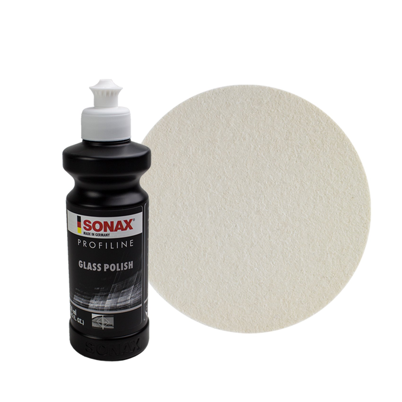 SONAX PROFILINE GLASSPOLISH GLASSCHEIBENPOLITUR + FILZPAD KRATZERENTFERNER GLASPOLITUR SONAX PROFILINE GLASSPOLISH GLASSCHEIBENPOLITUR + FILZPAD KRATZERENTFERNER GLASPOLITUR von SONAX